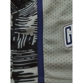 Men'S #3 Letter Embroidery Fashion Stretch Sports Basketball Shorts, Breathable Quick Drying - Ideal For Basketball, Running, Tennis, Golf, Beach, Outdoor Activities