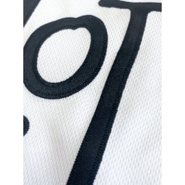 Men's White #11 Baseball Jersey with 