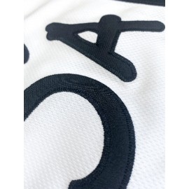 Men's White #11 Baseball Jersey with 