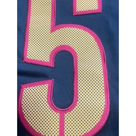 Men'S Black # 5 Breathable Rugby Shirt, Sports V-Neck Short Sleeved Training Shirt, Classic Embroidered American Rugby Shirt