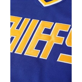 17 Men's Ice Hockey Jacket White Blue Sports Training Jersey Comfortable And Casual S-3XL