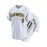 Men'S #11 White Full Embroidered Baseball Jersey, Black Polyester Sports Shirt, V-Neck