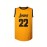 Stitched 22 Yellow Basketball Sports Jersey, Sleeveless Basketball Jersey