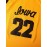 Stitched 22 Yellow Basketball Sports Jersey, Sleeveless Basketball Jersey