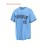 Men'S Baseball Jersey # 27 Blue Loose V-neck 100% Polyester Fiber Sportswear Suitable For Team Sports, Casual Wear, And Outdoor Activities S-3XL