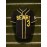 Men's #3 Black Baseball Jersey with Yellow & White Stripes -