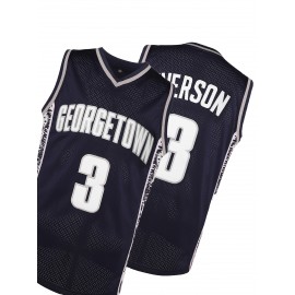 Polyester Georgetown 3 Embroidered Basketball Jersey For Men Slight Stretch Fabric Versatile For Basketball Jersey