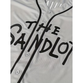 Men'S V-neck Baseball Jersey # 11 Gray Embroidered Breathable Lightweight, Perfect For Training And Casual Wear Size S-3XL