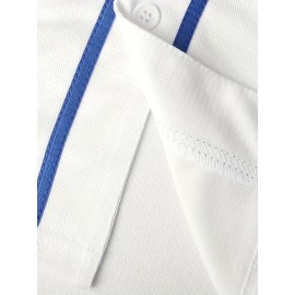 Men's #5 White Embroidered Baseball Sweatshirt - Loose Fit V-Neck, Breathable Polyester, Machine Washable, Sizes S-3XL for Training, Casual Wear, Sports & Outdoor Activities, Team Apparel | Sporty Design | Visible Embroidery