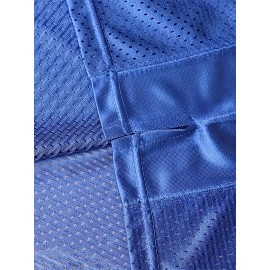 1pc Men'S #7 Blue V-Neck American Football Jersey - Polyester Knit Sports Top with Slight Stretch, Embroidered, Loose Fit for Training, Casual & Outdoor Activities - Universal Fit for Teens & Adults