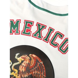 Men'S Mexico Embroidered Baseball Jersey