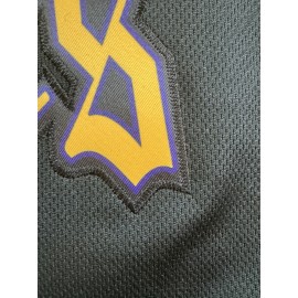 Men's Black #24 Baseball Jersey - Breathable Button-Up V-Neck Loose Fit with Classic Letter Embroidery, All-Season Training & Game Shirt for Men & Youths, Machine Washable Sportswear, Casual Streetwear | Sporty Look | Comfortable Fit