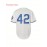 Men's #42 White Embroidered Baseball Shirt - Breathable Polyester V-Neck Button-Up, Loose Fit for Casual Training, Hiking, Cycling, Fishing & Team Sports | Spring Summer Fall Wear