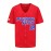 Men's PUERTO RICO Red #12 Baseball Jersey - Retro V-Neck Breathable Short Sleeve Shirt, Loose Fit for Training, Competition & Casual Wear, All-Season Comfort, Puerto Rico Shirt, Sports Apparel, Sporty Vneck Tee, Machine Washable Fabric
