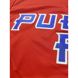 Men'S PUERTO RICO #21 Embroidery Design Baseball Jersey, Classic Retro Breathable Short Sleeve Sports Shirt For Training Competition
