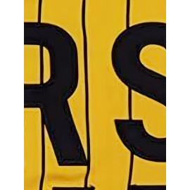 Men's Vintage Baseball Jersey #3 Yellow Stripes Retro CHICOS Lettering Breathable Polyester V-Neck Loose Fit Short Sleeve T-Shirt for Sports, Casual & Holiday Wear