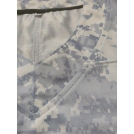 Men'S #20 Retro Grey Sport Jersey - Breathable V-Neck, Short Sleeve, Camo Design with American Flag & 