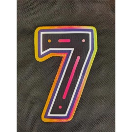 Men'S Mexico #7 Black Baseball Jersey, 100% Polyester Knit Fabric, V-Neck Short Sleeve T-Shirt with Embroidered Letter and Number Design, Breathable Loose Fit for Sports, Casual, Party, Outdoor Activities - Universal Fit