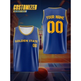 [Custom Basketball Jersey] Customizable Breathable Youngsters' Basketball Jersey with Name & Number | Comfort Fit for Training & Games, Perfect for Outdoor Sports & Casual Wear