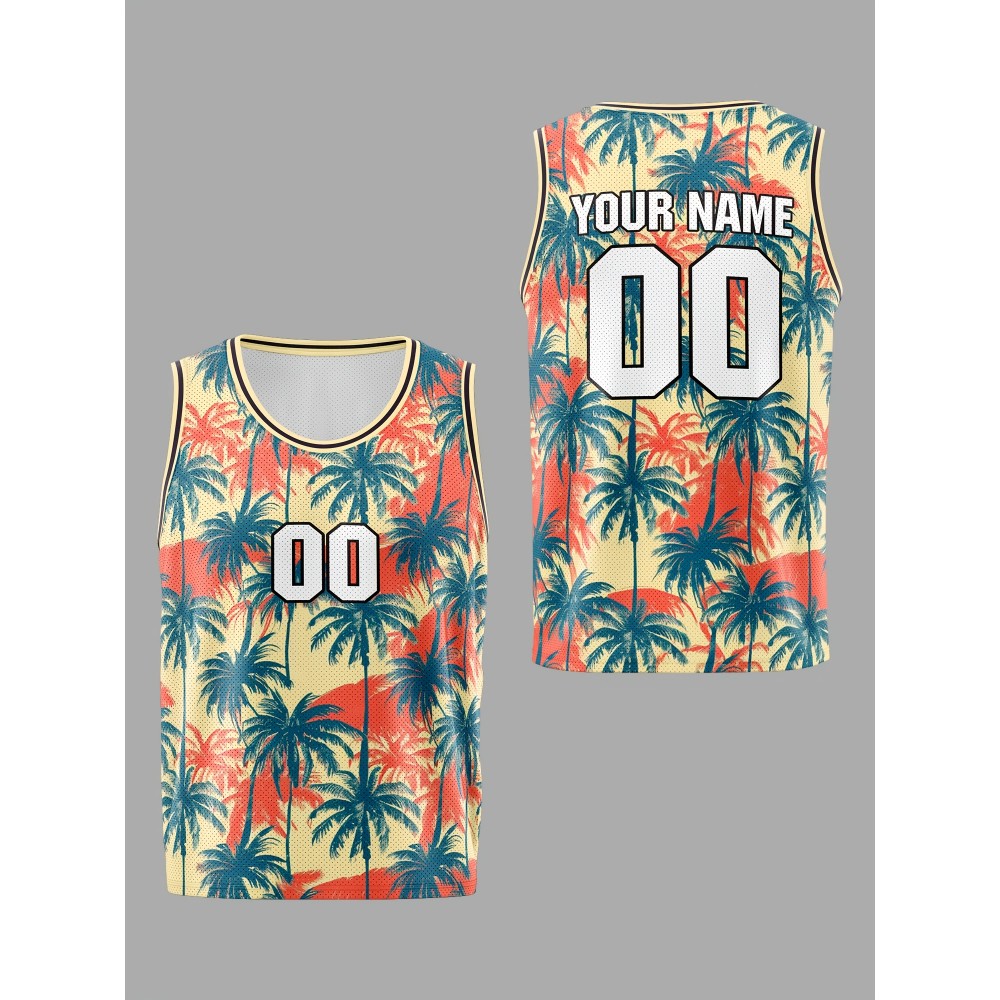 Custom Youngsters' Basketball Jersey with Name & Number - Breathable, Comfort Fit for Training & Games, Perfect for Halloween & Outdoor Activities