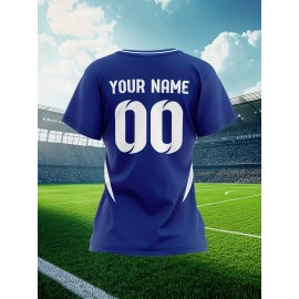 Personalized Women'S Plus Size Soccer Jersey - Custom Name & Number, Black with White Floral Design, Breathable Summer Sports T-Shirt for Casual or Team Wear, Soccer Shirts, Team Uniform, Detailed Print, Quality Print Shirt
