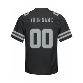 Customizable Plus Size Football Shirt for Women - Personalized Name & Number, V-Neck Short Sleeve, Breathable Summer Sports Jersey, Los Angeles City Team Gift, Football Jersey, Casual Wear, Sporty Design, Comfortable Fit, PLUS SIZE