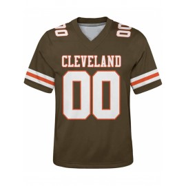 Customizable Plus Size Football Shirt for Women - Personalized Name & Number, V-Neck Short Sleeve, Breathable Summer Sports Jersey, Los Angeles City Team Gift, Football Jersey, Casual Wear, Sporty Design, Comfortable Fit, PLUS SIZE