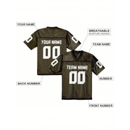 Custom Football Jersey Replica - Personalized Team Name& Number, Fan Gift Shirt for Women, Sizes 1XL-6XL, Ideal for Sports, Events& Casual Wear