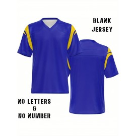 Women's Custom Football Jersey - Personalized Soccer-like sportswear, V-Neck Non-Stretch Tee, Team & Number Customization, Dark Green & Black Color Block for Football, Soccer, Casual Sports - Plus-Size Athletic Shirt, Comfortable Fit