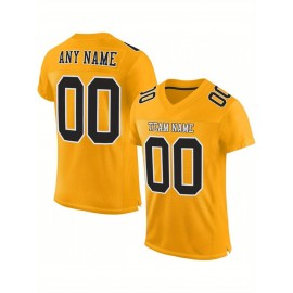 Customizable Plus Size Women'S Football Jersey - Personalized Team & Number, V-Neck, Breathable Non-Stretch Fabric, Red/White/Blue Striped Design for Sports & Casual Wear, Sports Jersey, Summer Sports Apparel, Sporty Aesthetic, Comfortable Fit