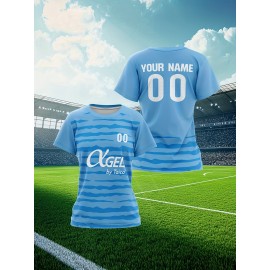 Customizable Women'S Plus Size Football Jersey - Soft & Breathable, Personalized Name & Number, Black with Red Accents, Perfect for Training, Sports Events & Casual Wear, Sports Event Apparel | Customizable Jersey | Comfortable Fit, Football Shirts